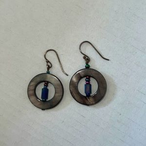 Artistic dangle bead earrings